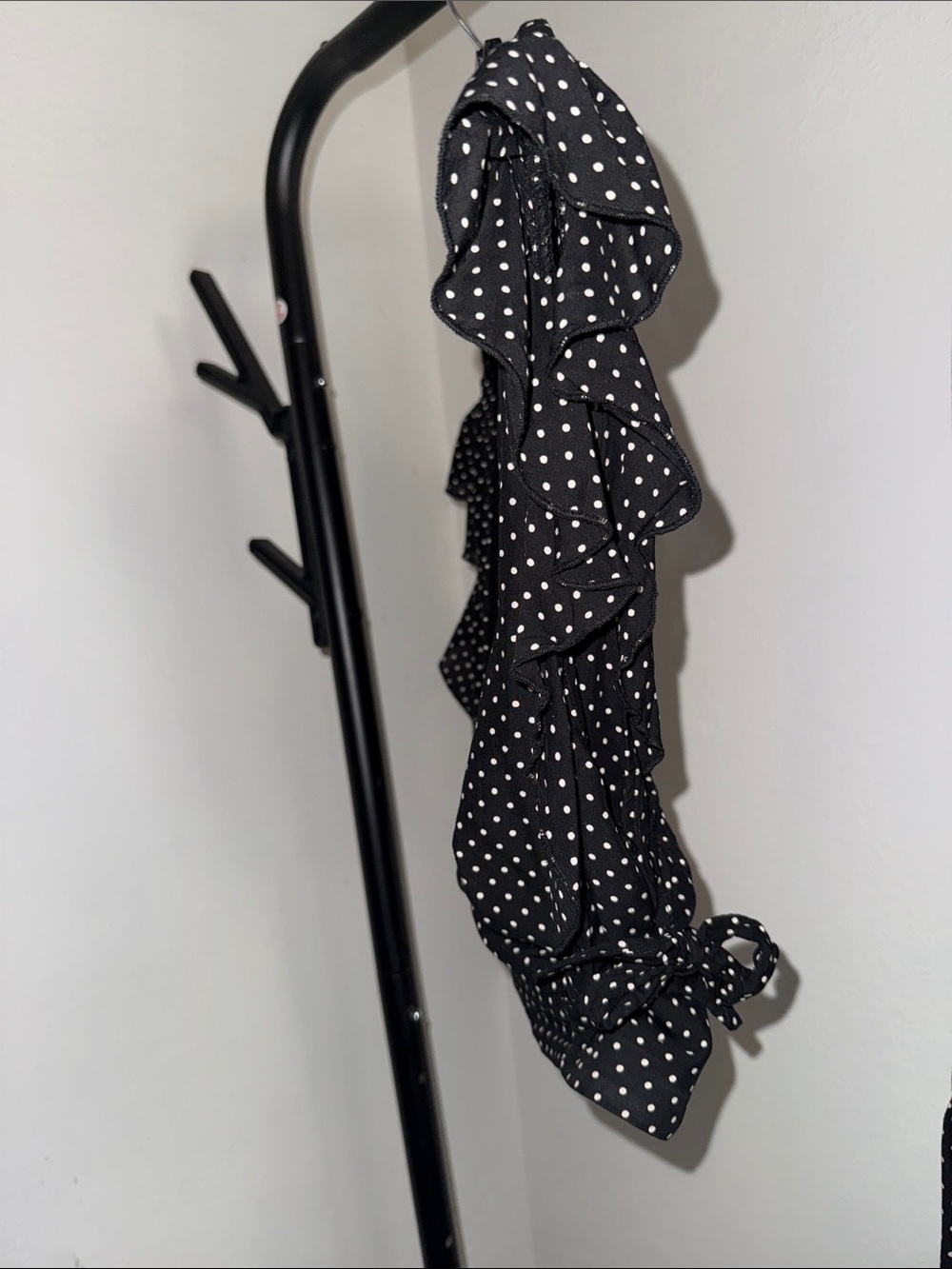 Free People Black White Polka Dot Asymmetrical Skirt Set 🖤🤍 - Picture 9 of 10